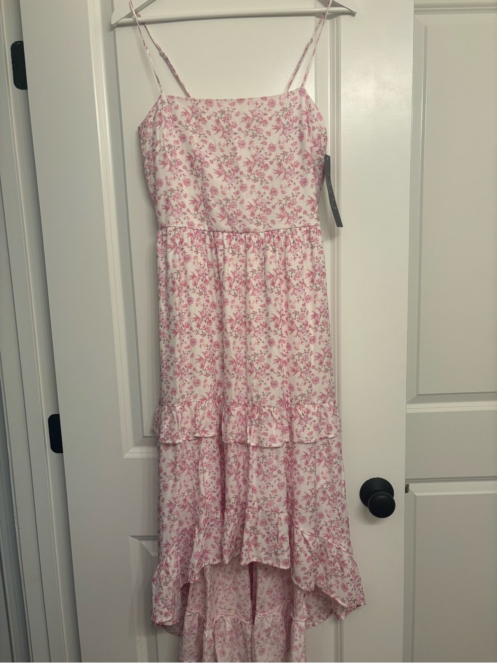 NWT Trixxi Pink Floral High-Low Maxi Dress